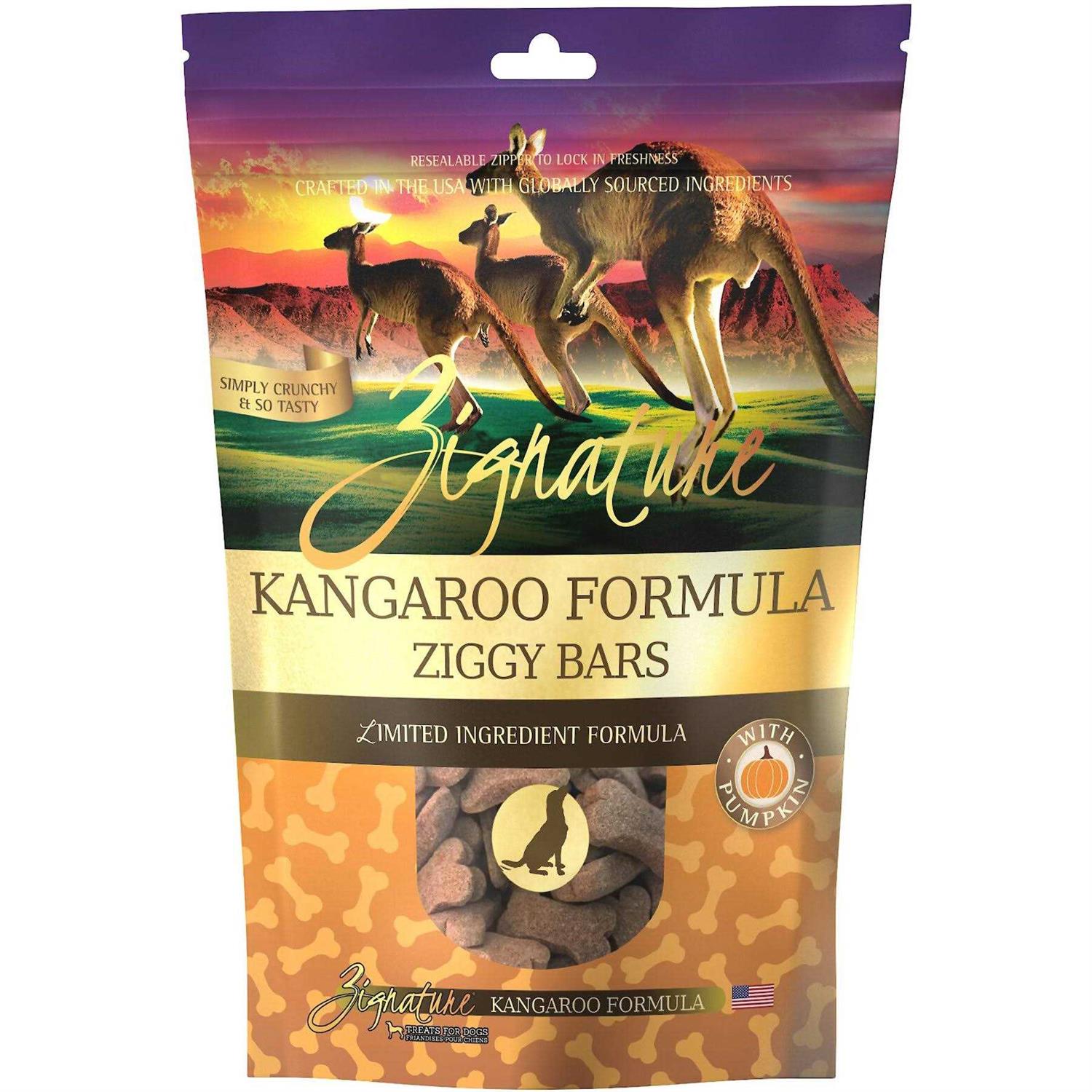 Zignature Kangaroo Formula Ziggy Bars Dog Treats - Pet Supplies online store