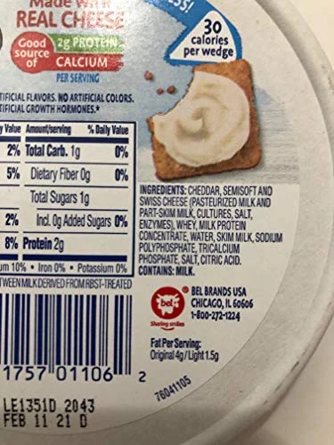 The Laughing Cow Spreadable Cheese Wedge Variety pack