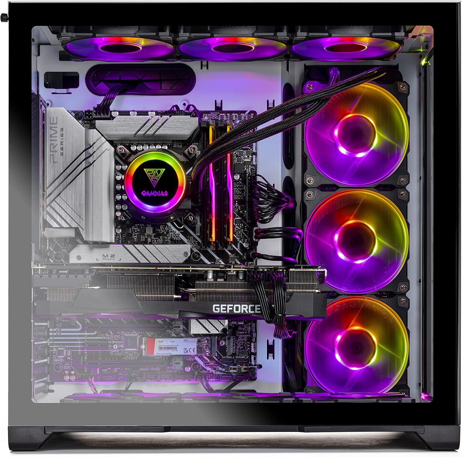 Skytech Gaming Prism II Gaming PC Desktop – Intel Core i9 12900K 3.2 GHz, RTX 3090, 1TB NVME Gen4 SSD, 32G DDR5 RGB, 850W Gold PSU, 360mm AIO, AC Wi-Fi, Windows 10 Home 64-bit