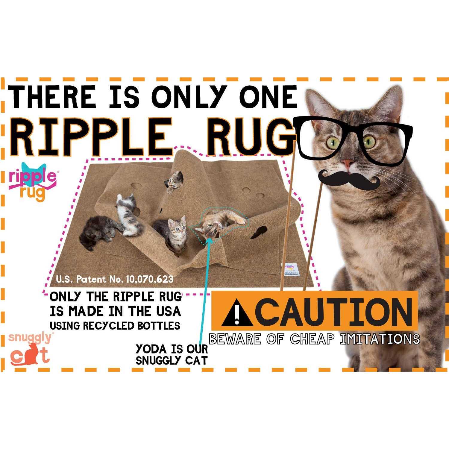 SnugglyCat The Ripple Rug Made in USA - Pet Supplies online store