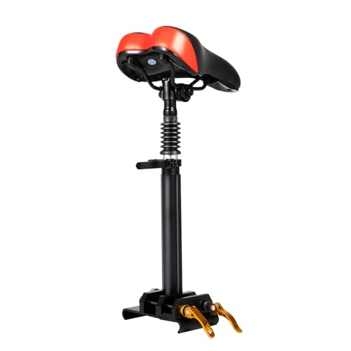 Electric Scooter Seat Saddle, Foldable Adjustable Universal Scooter Seat Replacement, Ergonomic PU Cushion, Sturdy Aluminum Rod, Tool-Free Installation,Durable & Comfortable