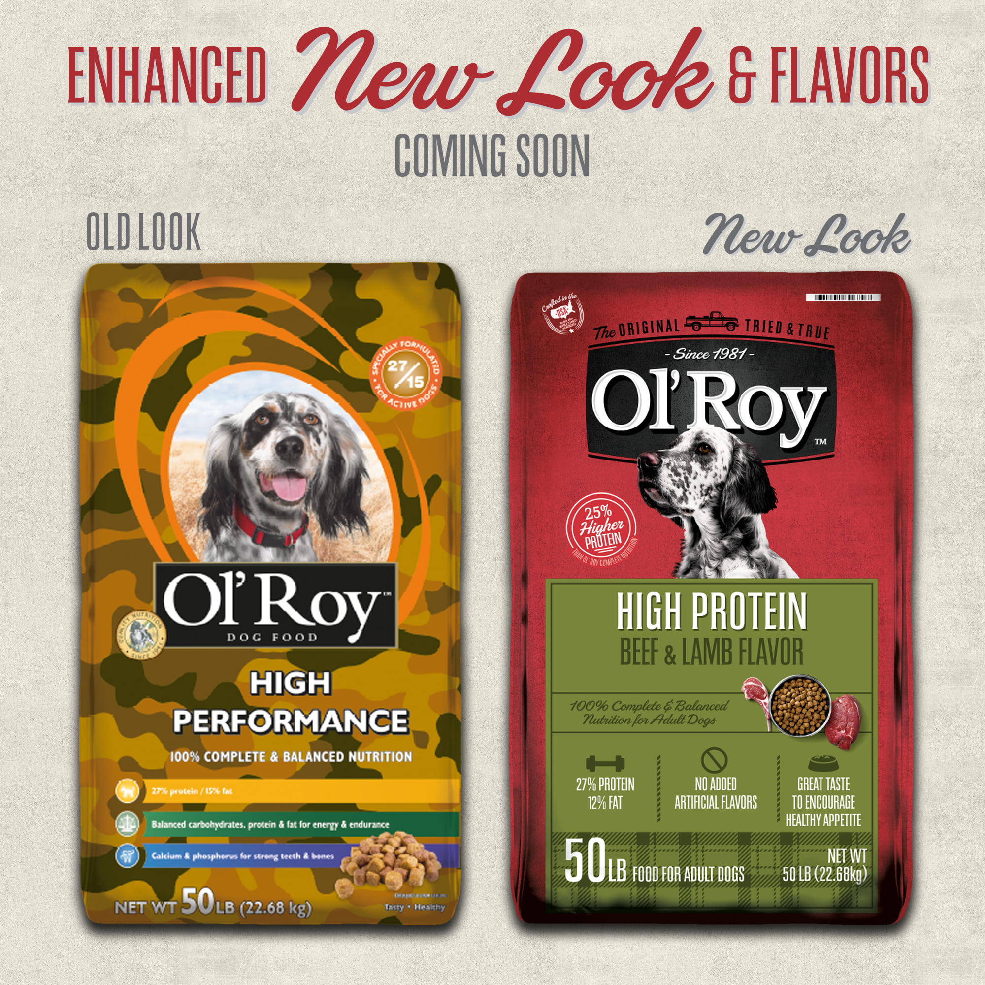 Ol' Roy High Performance Dry Dog Food, 50 lb - Curated Treasures Market