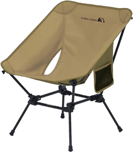 MOON LENCE Camping Chair Compact Backpacking Chair Folding Chair with Side Pockets Portable Chair Lightweight Heavy Duty for Hiking & Beach