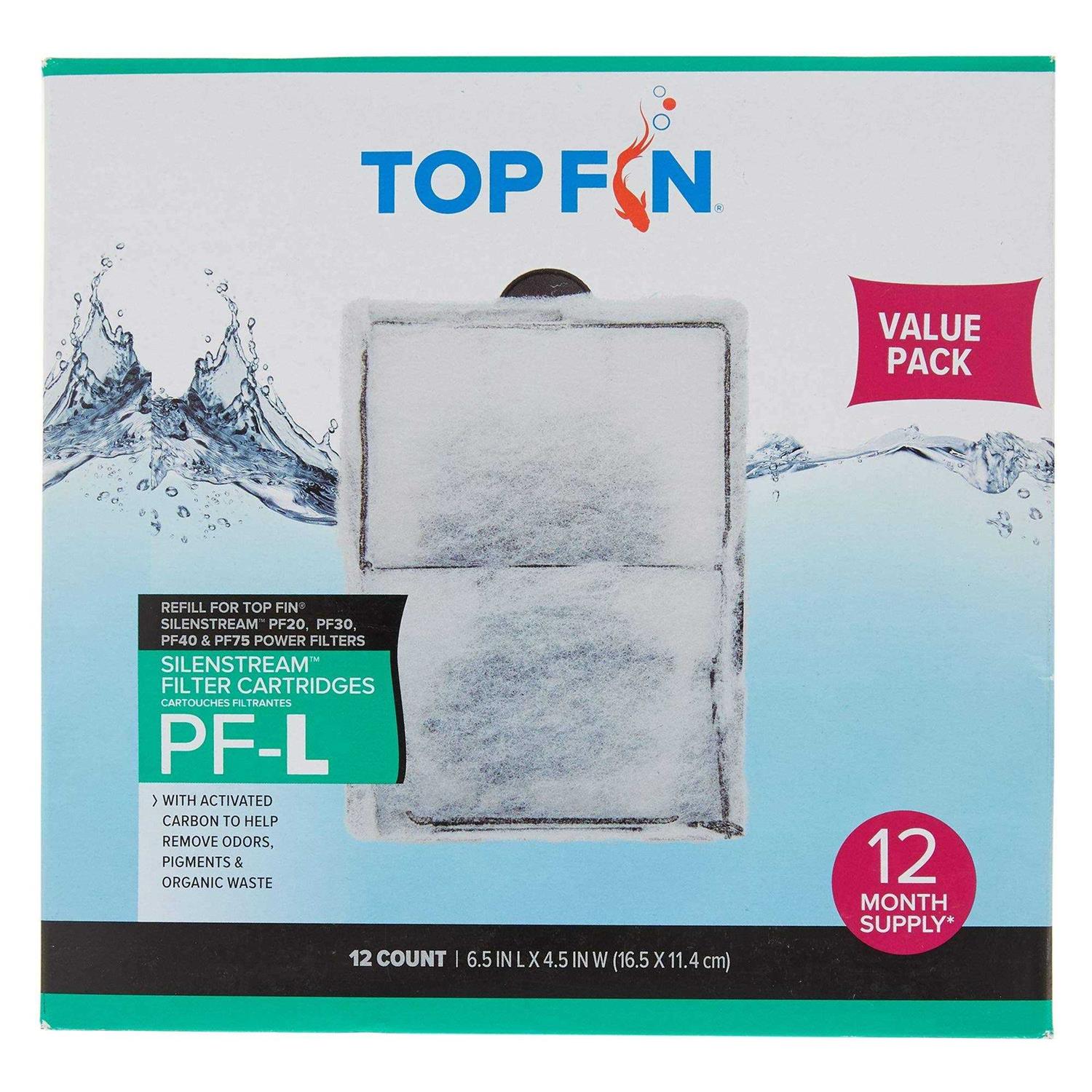 Top Fin Silenstream PF-L Refill Pf30, Pf40 And Pf75 Power Filters 6.5in X - Pet Supplies online store