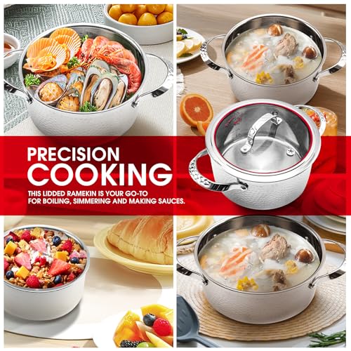 DSP Premium Stainless Steel Stockpot 10 Quart with Lid - Versatile Induction & Multi-Stove Compatible Large Cooking Pot, Ideal for Soup, Gumbo & Stew, Durable, Dishwasher Safe