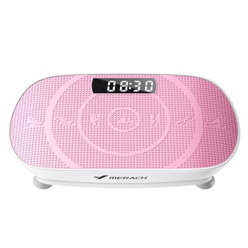 MERACH Vibration Plate Exercise Machine, Whole Body Workout Equipment for Women, Bluetooth and Silicone Pedal, Vibration Plate with Auto Mode, Vibrate Fitness Platform for Home