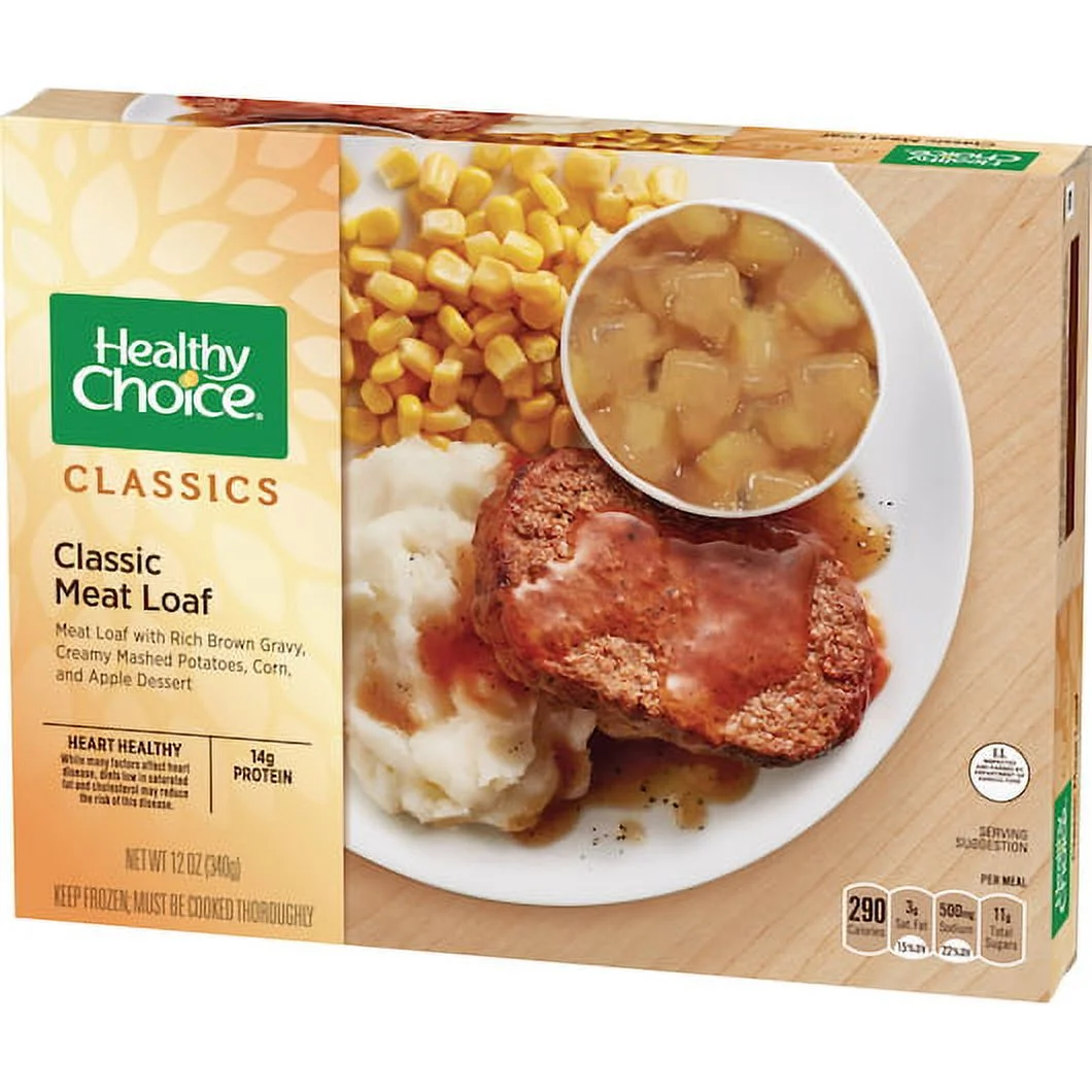 Case of 12, Healthy Choice, Classic Meat Loaf Complete Meal, 12 oz.