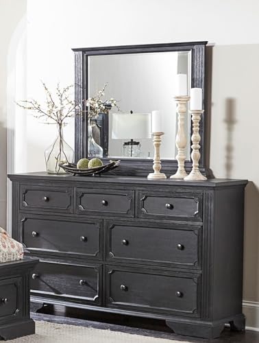 Dressing Table, Black Dressing Table, Dressing Table with 7 Drawers