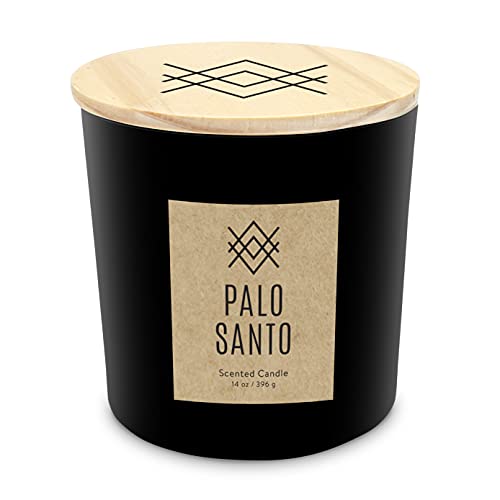 OCS Designs Matte Scented Candle - Oud and Tobacco - 14-Ounce Soy-Blend Wax Scented Jar Candle for Home & Office - Infused with Real Essential Oils - Burns up to 50 Hours