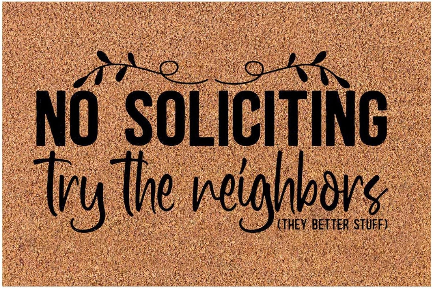 Entrance Doormat Door Mat Outdoor Front Door Mat No Soliciting Doormat Welcome Doormat Carpet Doormat We Have Found Please Go Doormat for Home Entrance, Garage and Garden Outside 16x24IN