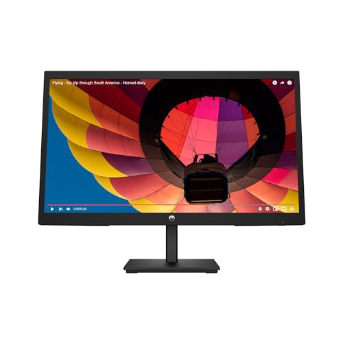 HP V22v G5 22 Inch Full HD 1080p Desktop Monitor 75Hz 5ms, AMD FreeSync, Anti-Glare, Low Blue Light, VESA, HDMI, VGA, 200 nits, 178 Viewing Angle, for Laptop, Computer, PC Flat Screen, Black (Renewed)
