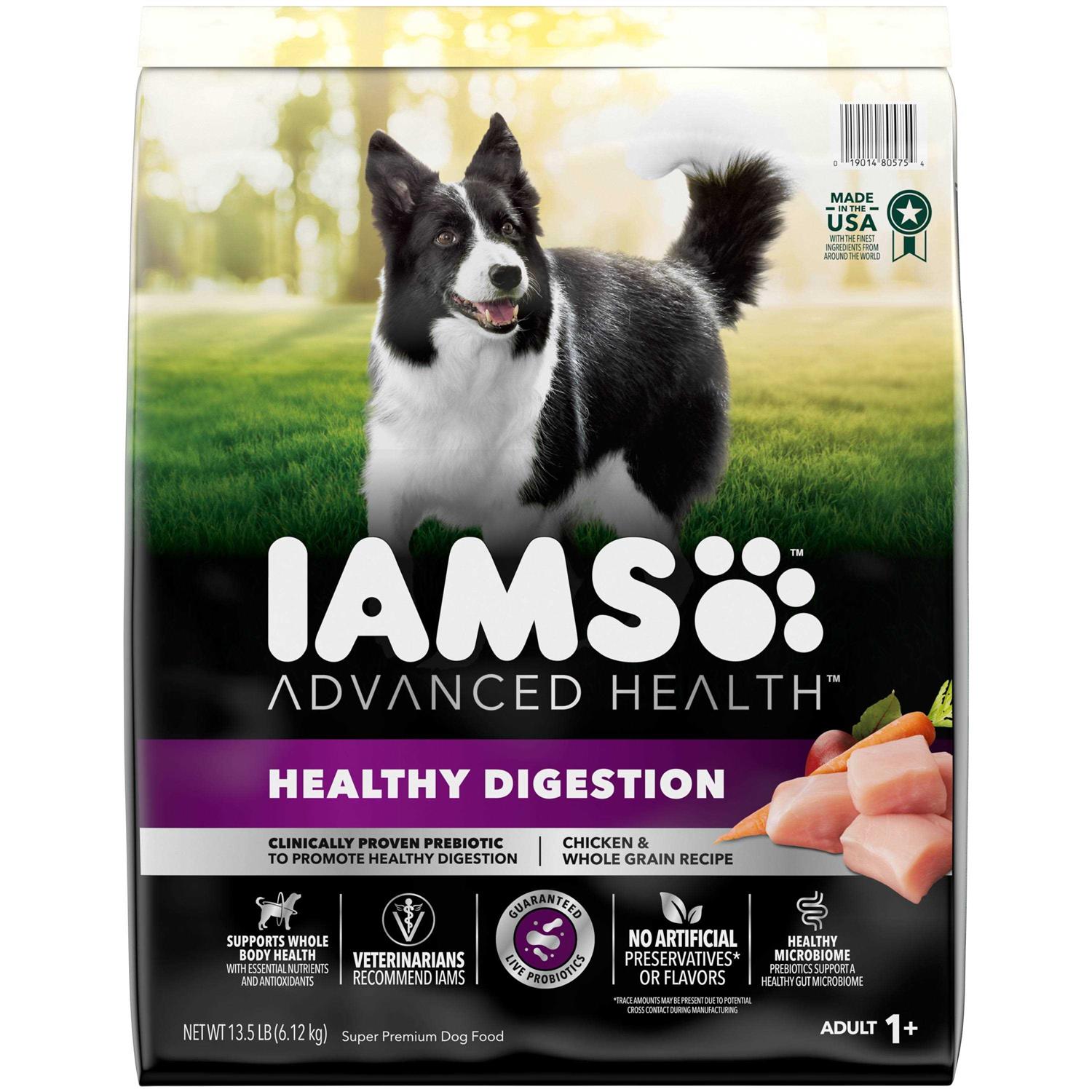 Iams Advanced Health Adult Healthy Digestion Dry Dog Food with Real Chicken - Pet Supplies online store
