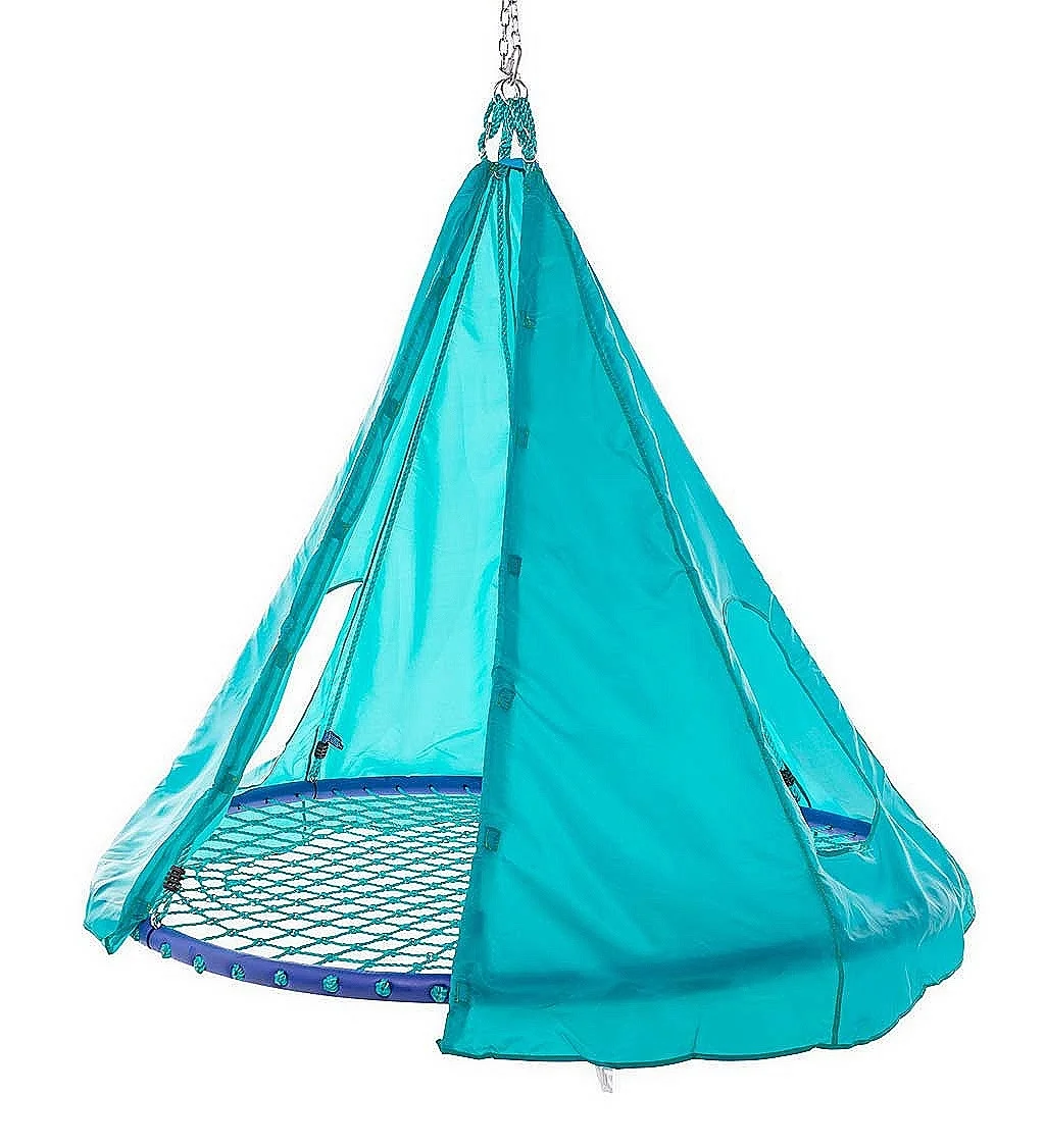 HearthSong - Sky Island Teepee Cover for Kids Platform Swing