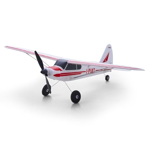 Fms 500mm PA-18 Super Cub RC Plane for Beginners – Easy to Fly with 3 Flight Modes and One-Key Return, Durable EPP Foam and Prop Guard, Ready to Fly RTF Remote Control Aircraft for Adults