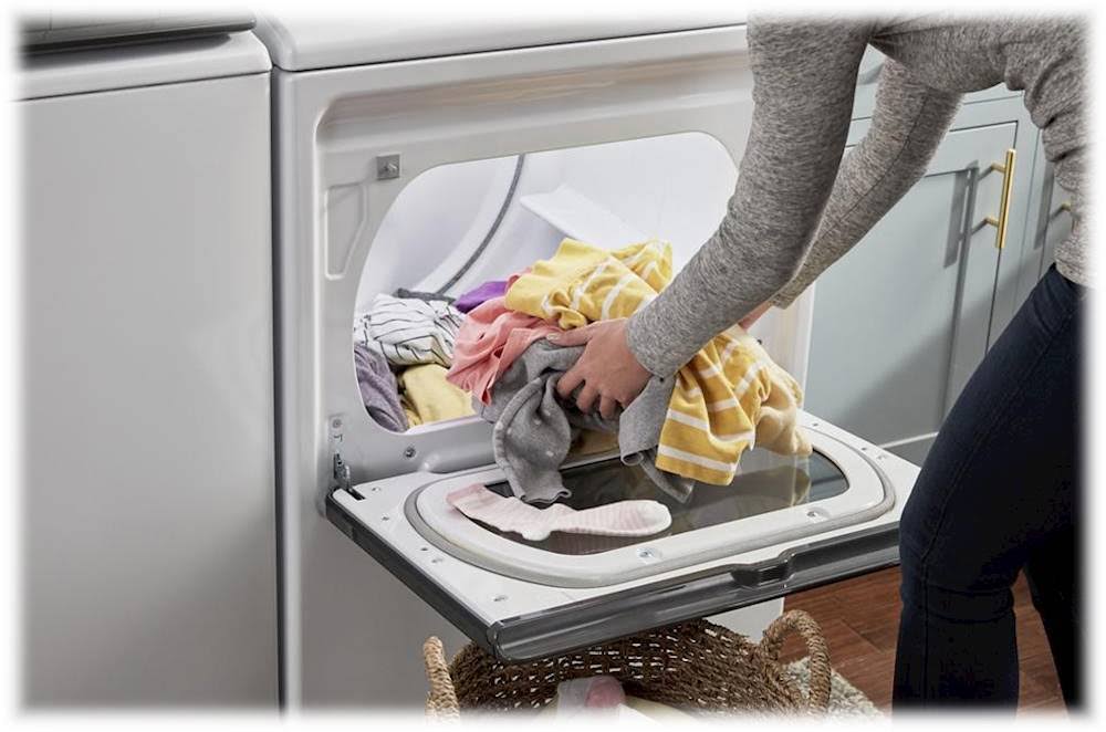 Whirlpool WGD7120HW 7.4 Cu. ft. Smart Capable Top Load Gas Dryer White