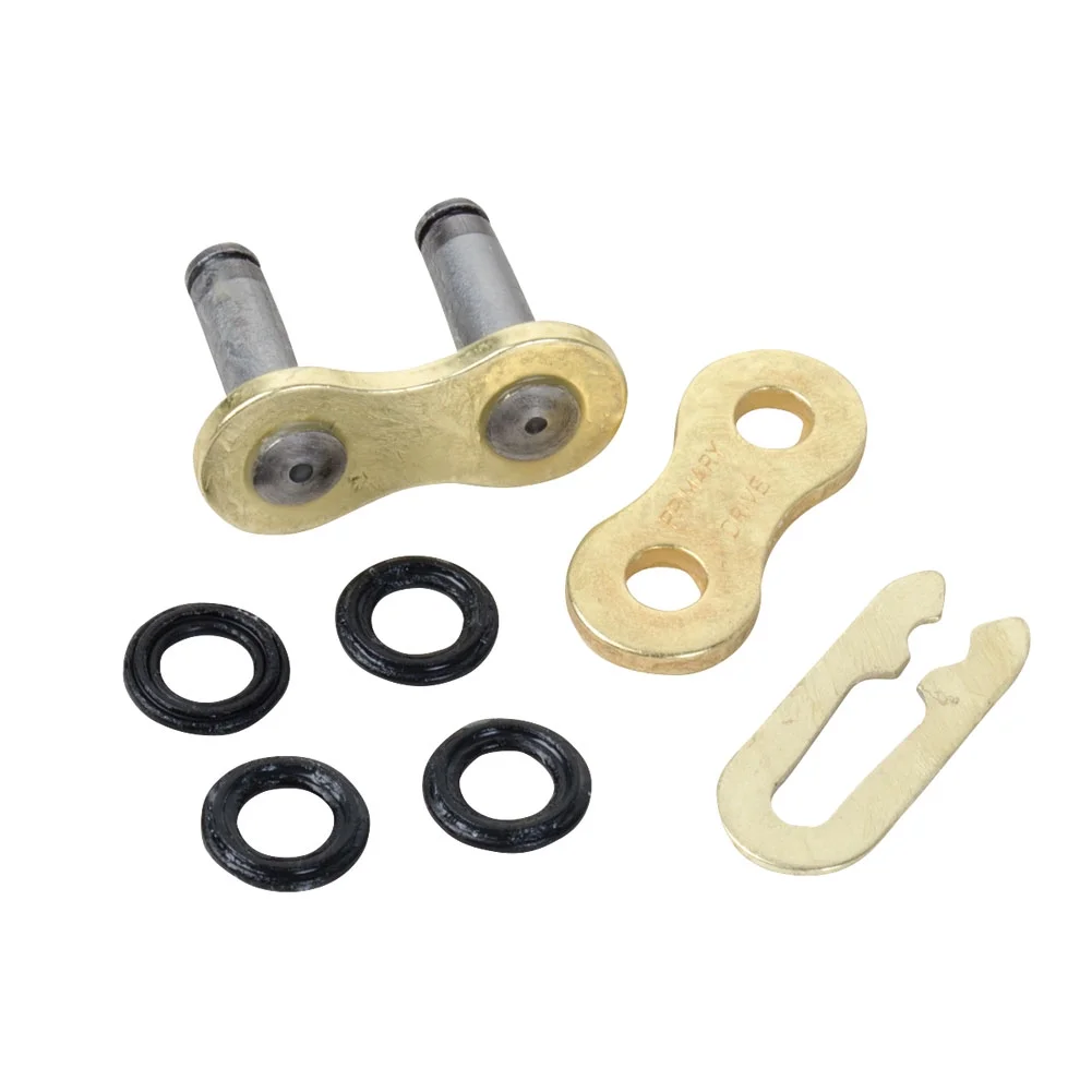 Primary Drive Gold Plated ORH X-Ring Chain 520 X 114 Professional Motorbike Chain with Master Link for Yamaha V-Star 250 XV250 2008-2020 | Powersport Spares, Dirt Bike Parts