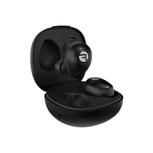Raycon Fitness Bluetooth True Wireless Earbuds with Built in Mic 56 Hours of Battery, IPX7 Waterproof, Active Noise Cancellation, Awareness Mode, and Bluetooth 5.3 (Black)