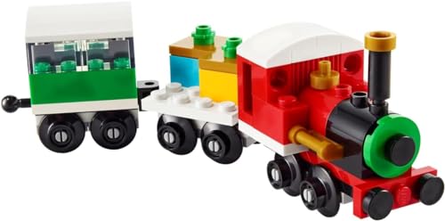 LEGO Creator 30584 Winter Holiday Christmas Train with Locomotive, Flatbed Wagon, and Carriage (73 Pieces)