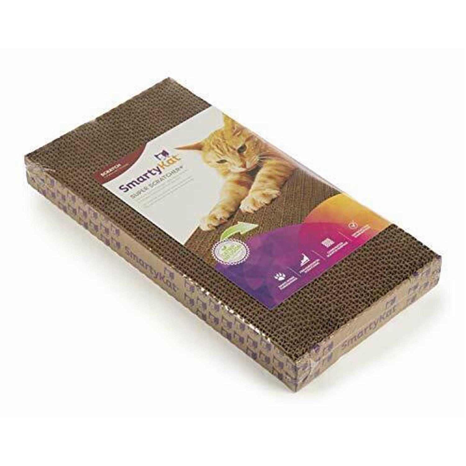SmartyKat Super Scratcher+ Double Wide Corrugate with Catnip - Pet Supplies online store