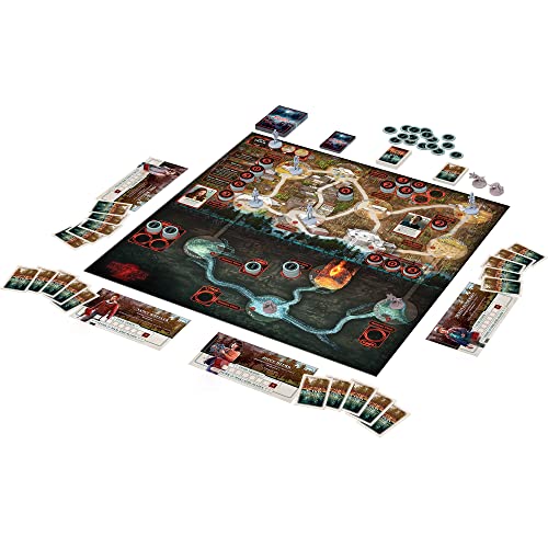 Stranger Things Upside Down Board Game - Cooperative Play with Detailed Miniatures, Two Seasons of Gameplay, Strategy Game for Kids & Adults, Ages 12+, 2-4 Players, 60 Minute Playtime, Made by CMON