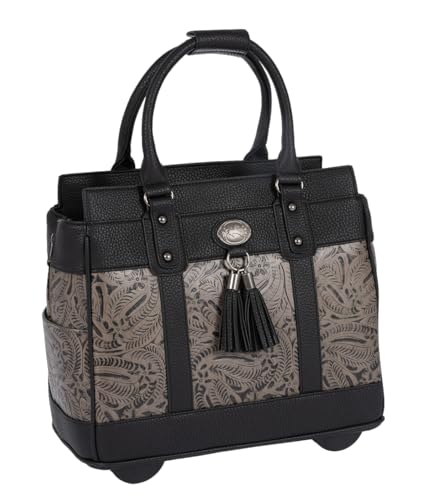 Rolling Laptop Bag Women, 17 inch Large Premium Rolling Briefcase with Wheels, Overnight Roller Carry on Computer Case for Travel Work Office Airplane Business Wife Mom Teacher