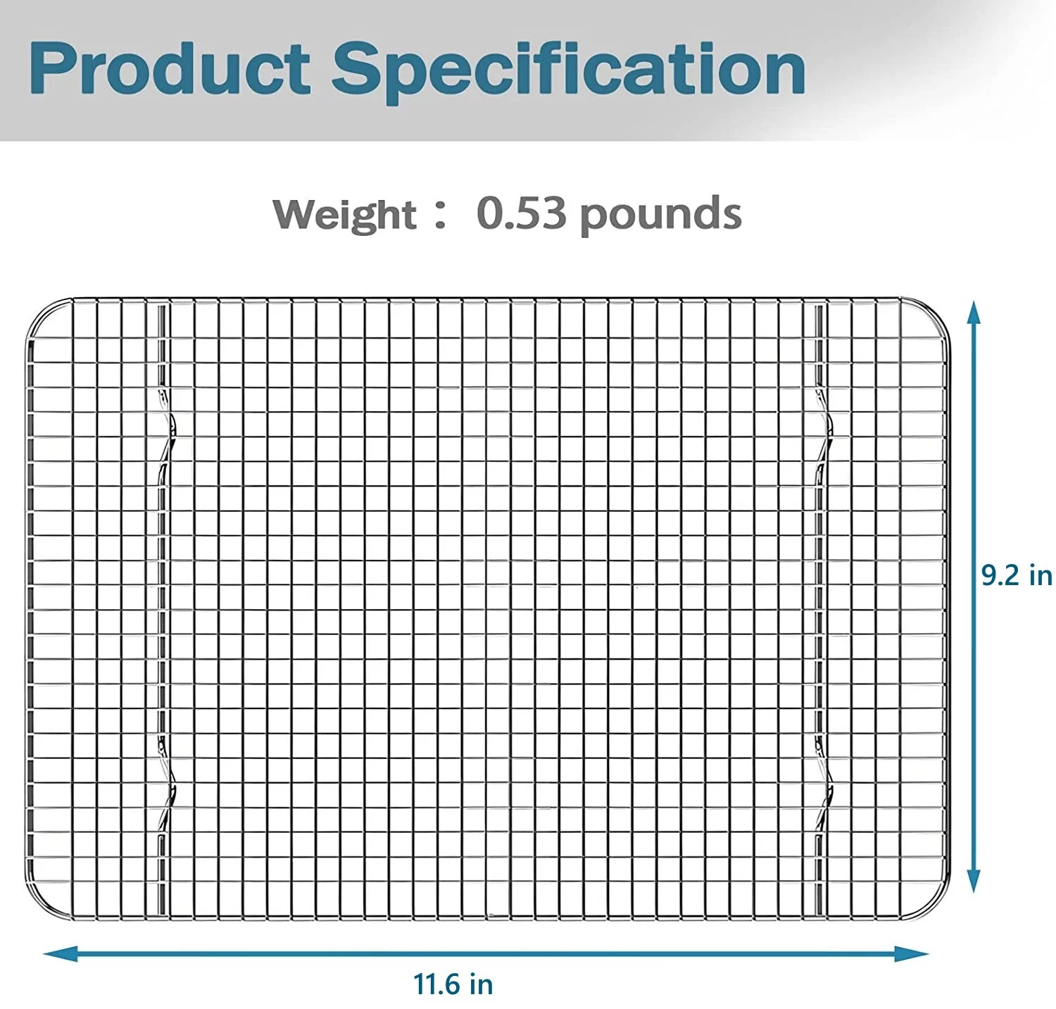 Cooling Rack Set of 2, RUseeN Stainless Steel 11.6