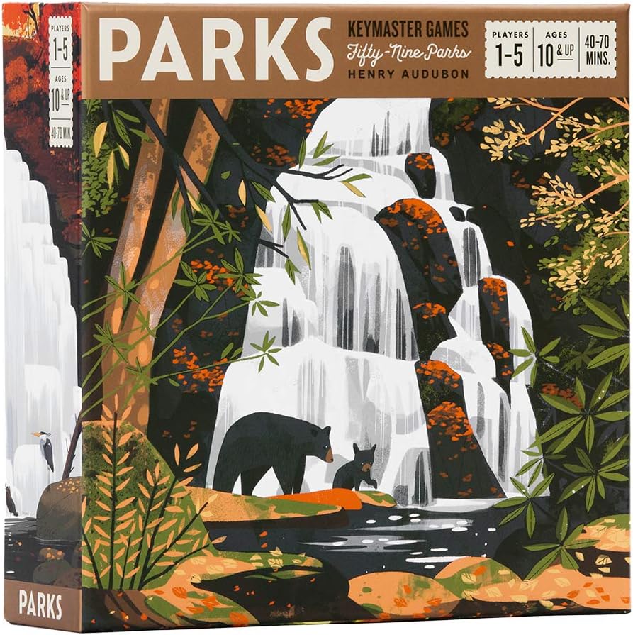 PARKS Board Game - a Family and Strategy game about National Parks by Keymaster Pack of 2