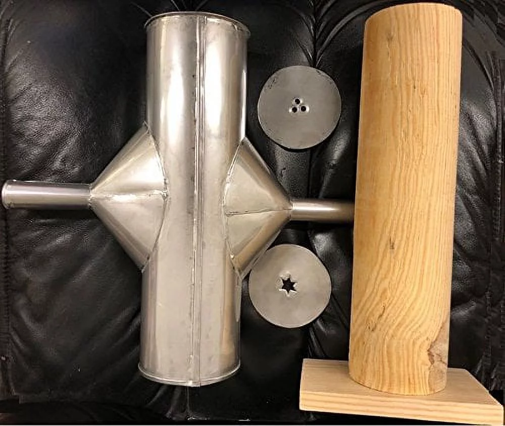 Made in Mexico Mejicana Churrera Churro Maker Churros Manual Hand Machine Metal/Wood w/2 molds