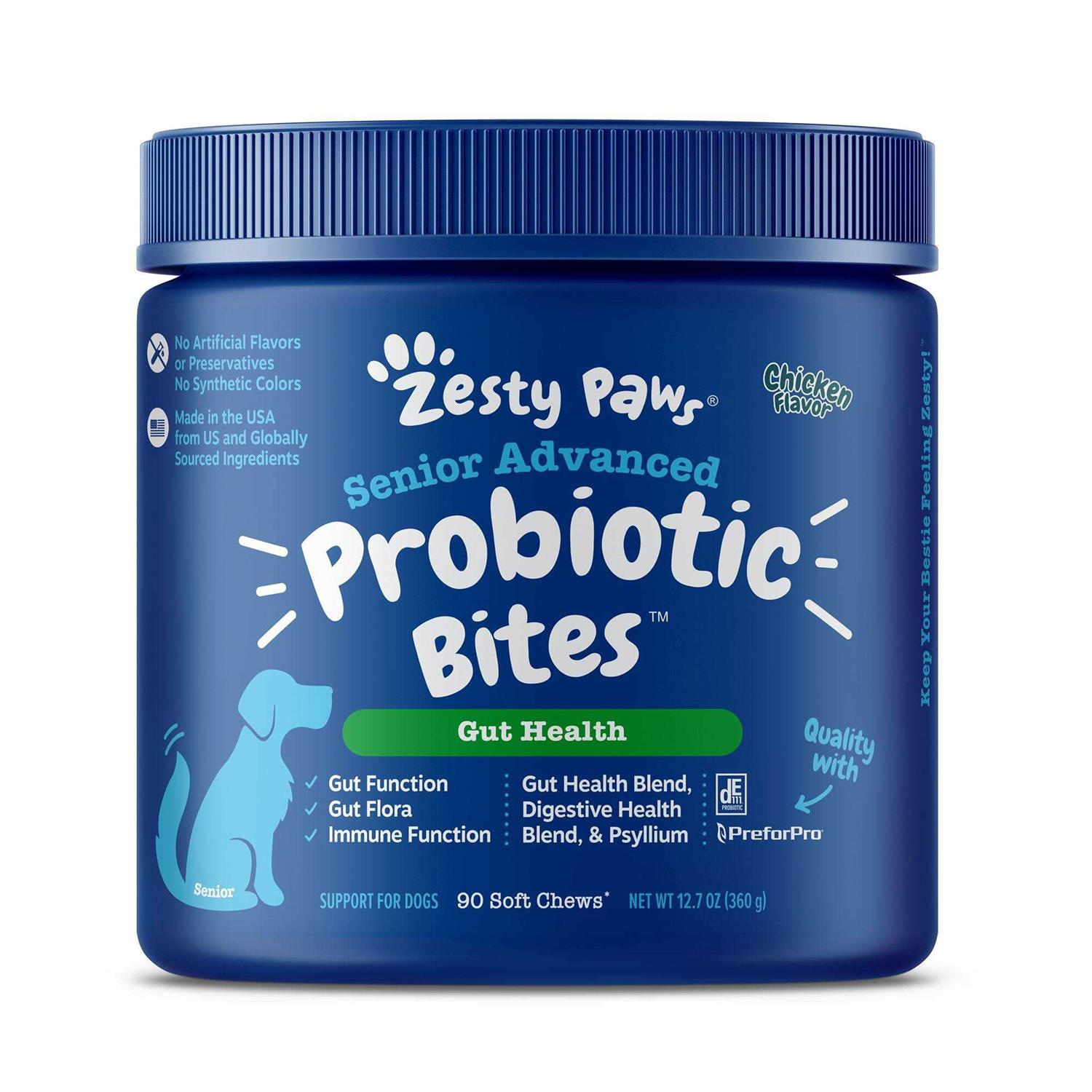 Zesty Paws Advanced Probiotic Bites for Dogs - Pet Supplies online store