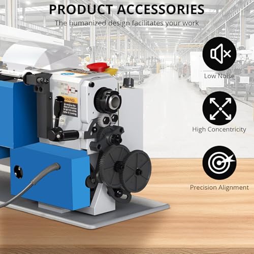 Metal-Lathe-Machine Threading Turning Drilling - Metalworking Machine 550W Mini Metal Lathe 7