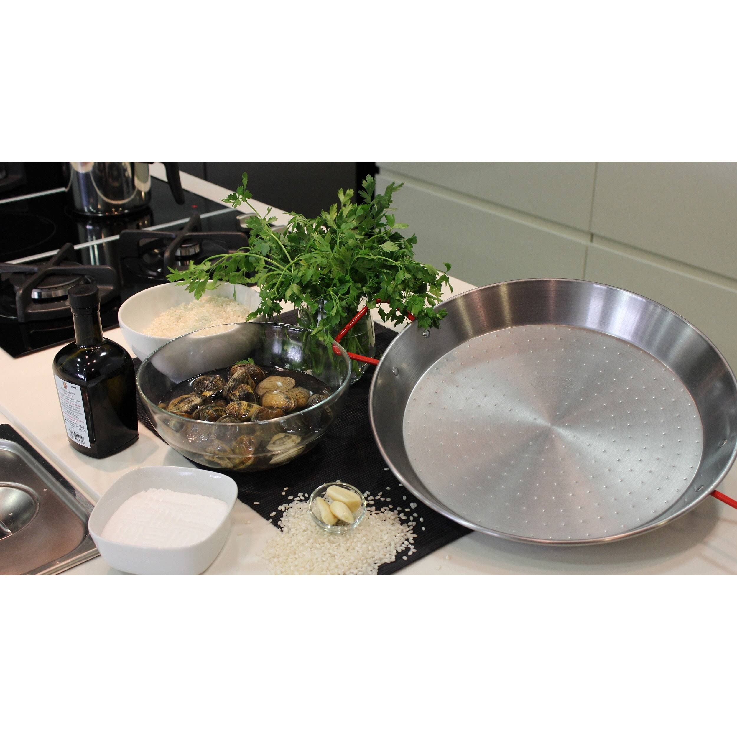 Magefesa 24x22 Carbon Steel Paella Pan