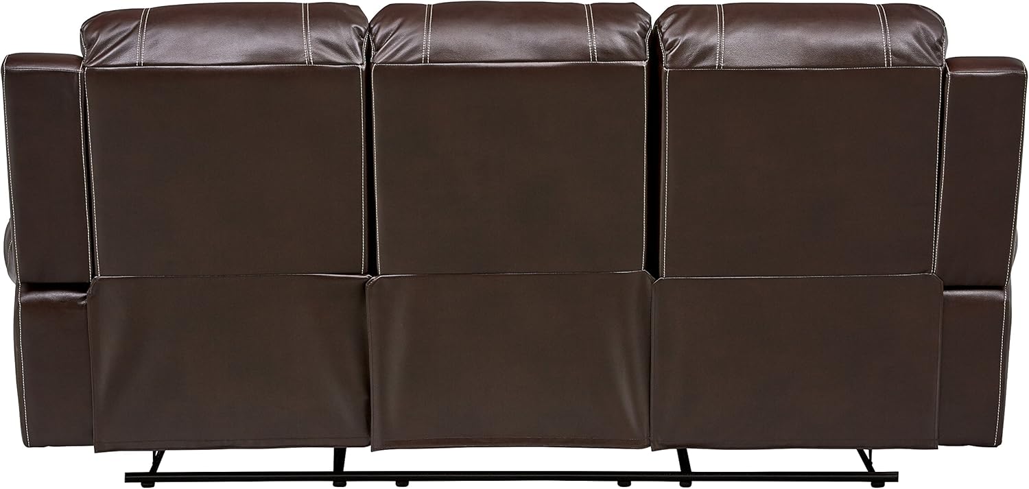 Cambridge Clark Two Piece Set: Sofa, Loveseat Living Room Furniture, Brown
