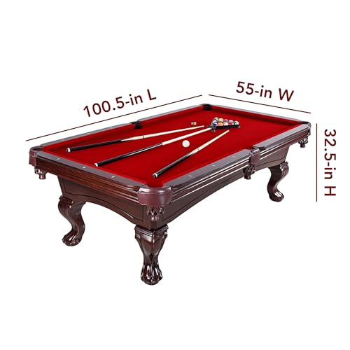 Hathaway Augusta 8-ft Pool Table Pool Table for Family Game Rooms