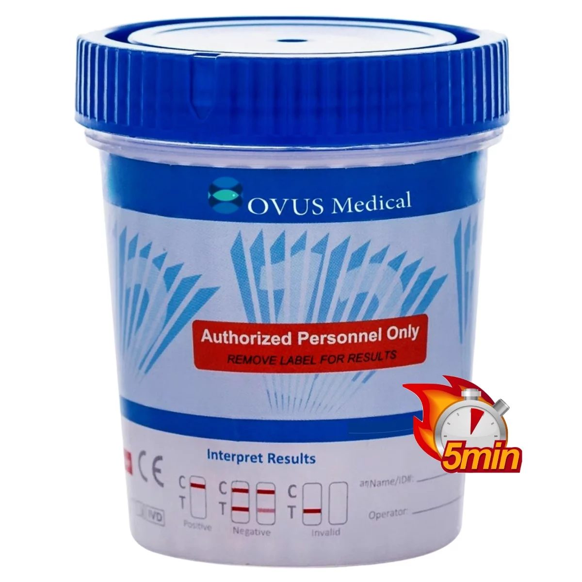 8 Panel Urine Drug Test Cups (100 Cups) FDA Approved - Same Day Shipping Mon-Fri Ovus Medical