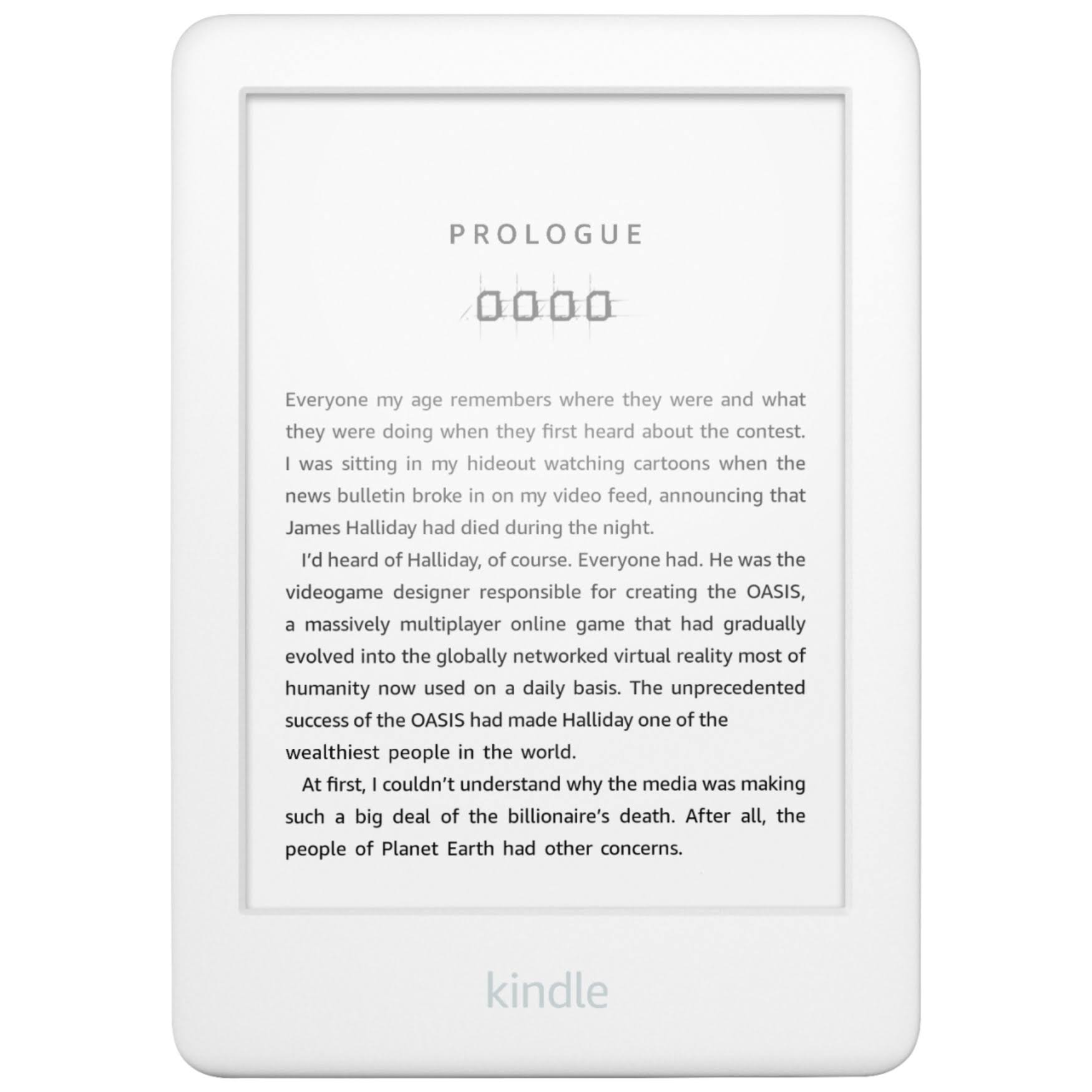 Amazon Kindle 6th Generation 2019 4GB White with Front Light Special Offers B07DPMXZZ7