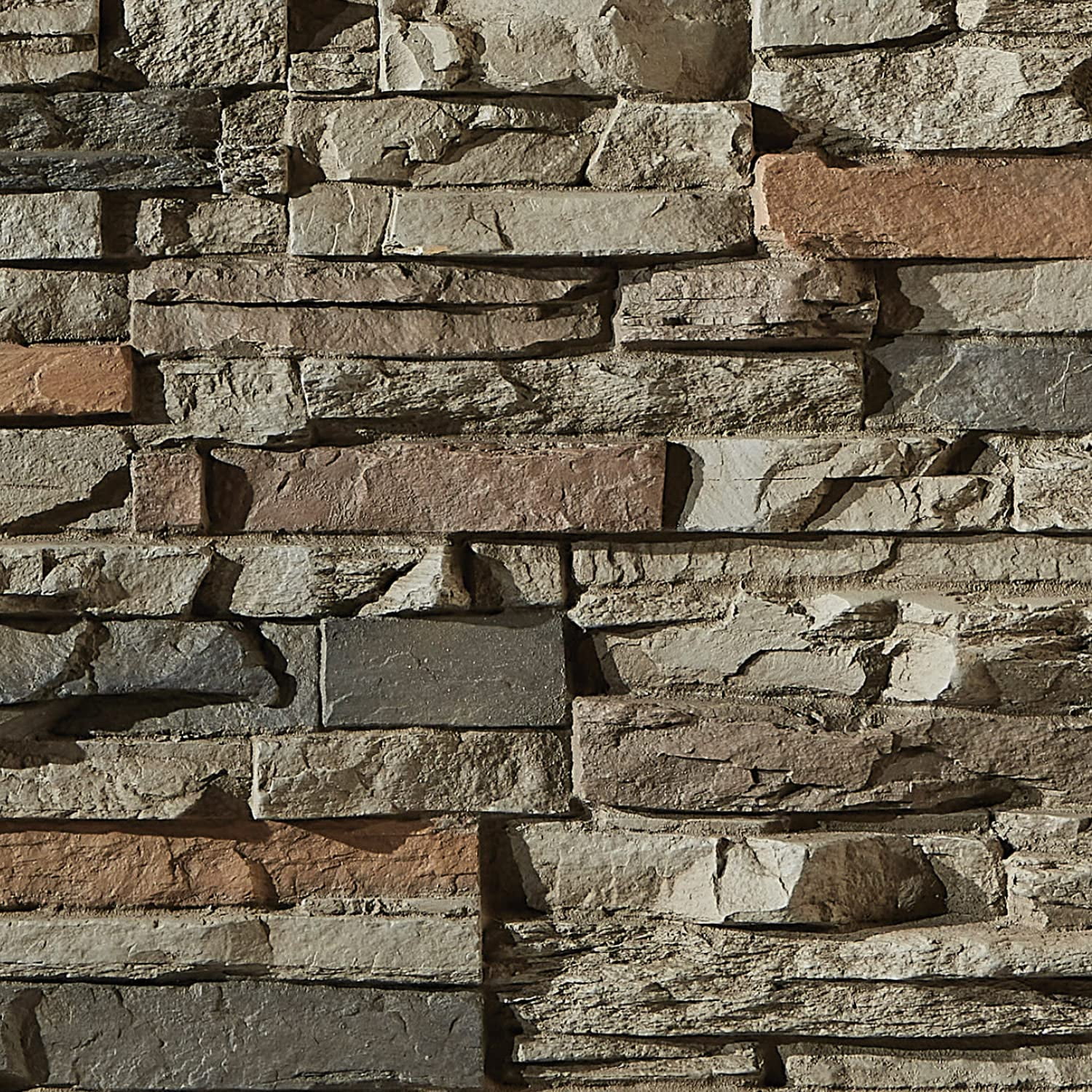 Faux Stacked Stone 3D Textured Wall Panel Sample | Sedona | 8