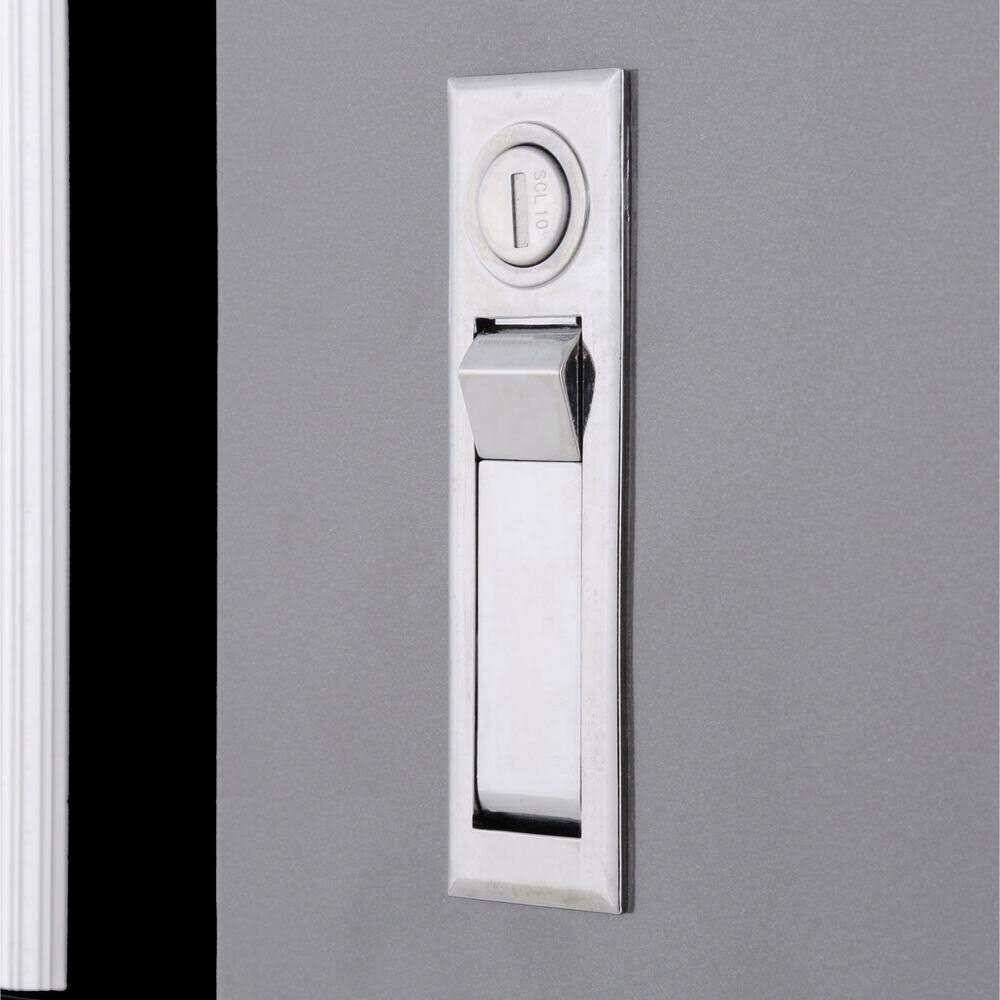 Husky 26 in. H x 30 in. W x 12 in. D Deluxe Steel Garage Wall Cabinet in Black/Grey