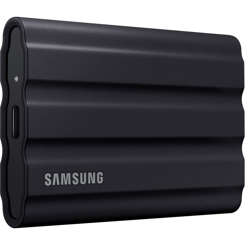 SAMSUNG T7 Shield MU-PE2T0S - 2TB Portable Encrypted SSD - USB 3.2 Gen 2 - USB-C connector - 256-bit AES - Black