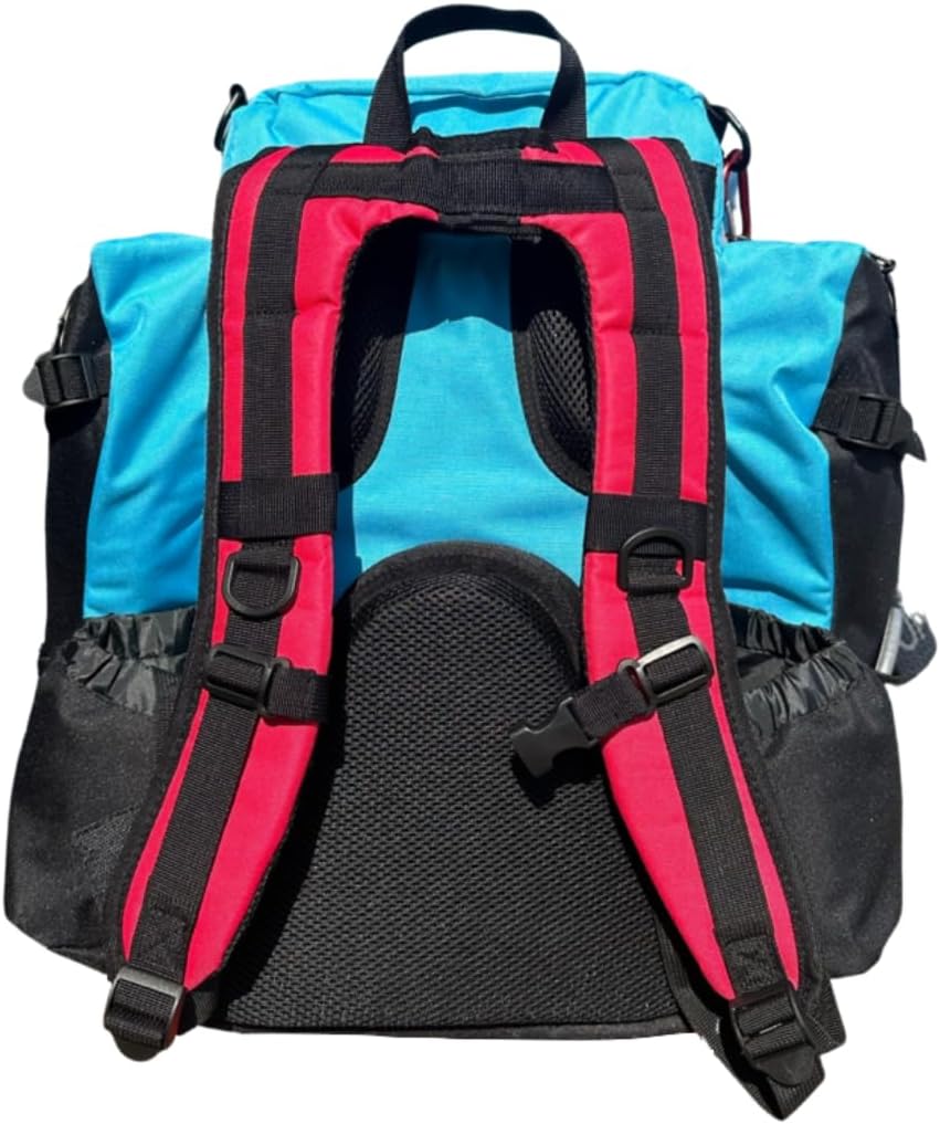 Discology Disc Golf OG V3 Disc Golf Bag | 26+ Disc Capacity | Premium Disc Golf Backpack Bag | Tough, Durable Design | 2 Large Top and Side Compartments | Top Patch Panel with Two Patchs Included