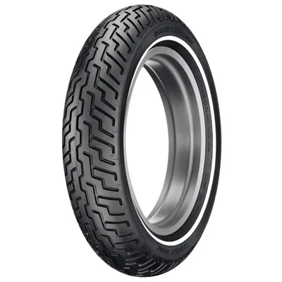 Dunlop Harley-Davidson D402 Front Motorcycle Tire MH90-21 (54H) Slim White Wall for Harley-Davidson Sportster 1200 Custom XL1200C 1996-2010