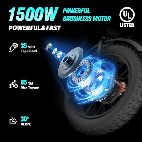 Electric Bike for Adults Q20, 2000/1500W, 37/30MPH,52V 40AH,48V/20AH E-Bike,30-180 Miles Electric Motorcycle, 20