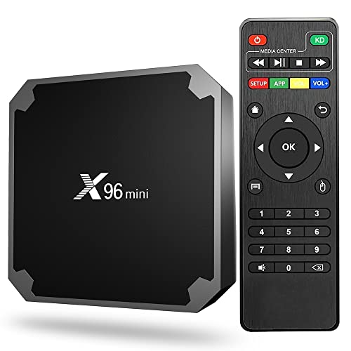 Android TV Box 4k, X96 Mini Android 11.0 Smart Box, Streaming Media Player, Amlogic S905W2 Quad Core RAM 1GB ROM 8GB, Dual 2.4G/5.8G WiFi, HDR+ Smart Home Box for TV with TV Remote Control