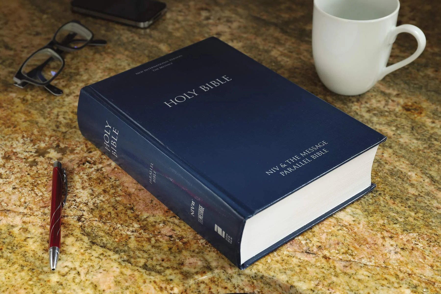 Side-By-Side Bible-PR-NIV/MS-Large Print: Two Bible Versions Together for Study and Comparison (Hardcover)(Large Print)