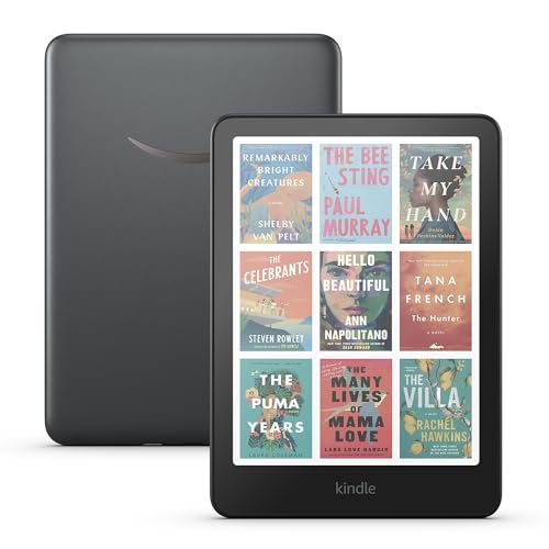 Introducing Amazon Kindle Colorsoft Signature Edition (32 GB) &ndash; With color display, auto-adjusting front light, wireless charging, and long battery life - Metallic Black