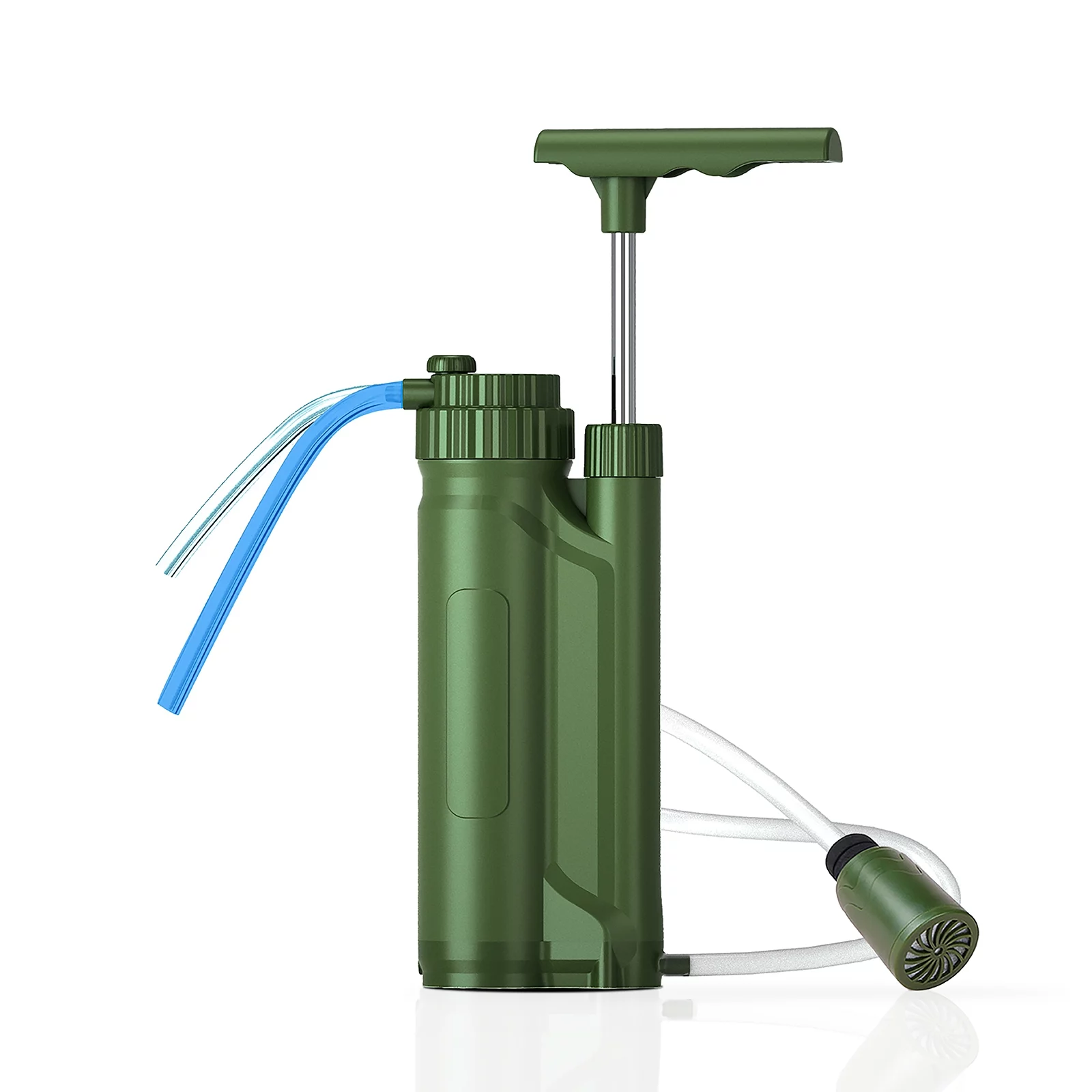Emergency Preparedness Portable Reverse Osmosis Water Filter Pump, Water Purification System for Camping and Travel