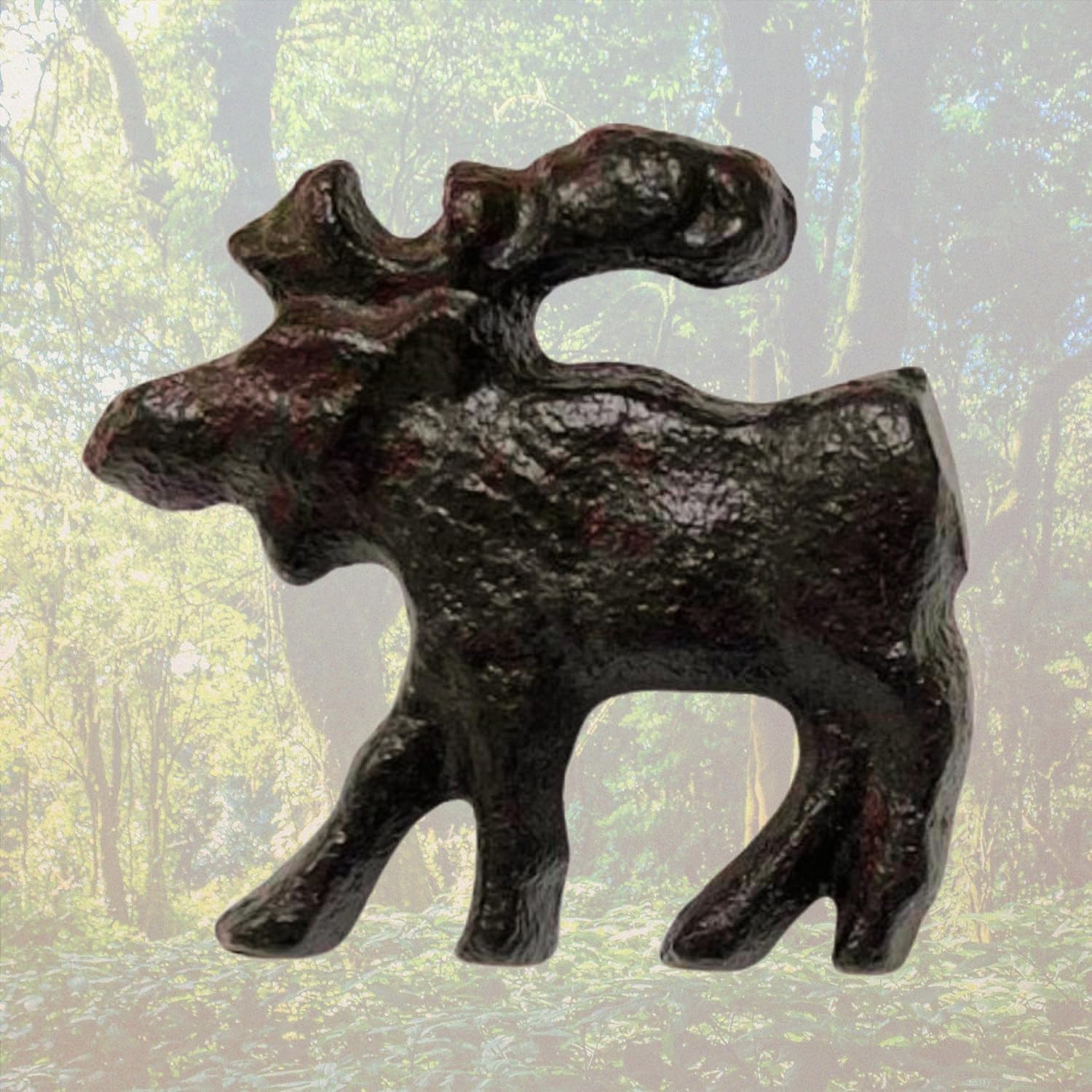 BestGiftEver 12-piece set Cast Iron Moose Drawer Pulls Knobs - Rustic Western Farmhouse Decor for Dresser Cabinet Hardware - Ideal for Wildlife Forest Lodge and Cabin Homes Style