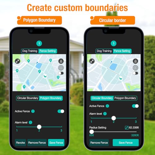 GPS + Wireless Dog Fence & Training Collar – No Subscription, App Geo-Fence 3280ft, 60-164ft Bluetooth Training, 3 Correction Modes, Auto Sleep/Wake, 7-Day Battery, 3-Dog Support (White)