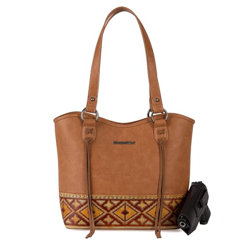 Montana West Western Tote Bags for Women Tooled Shoulder Ladies Top Handle Handbag