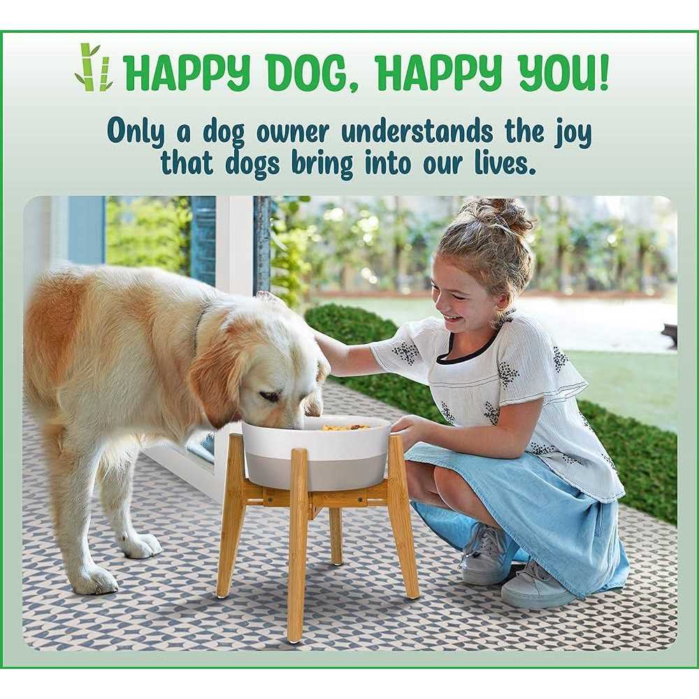 ZPirates Dog Bowl Stand Dogs Height Width Adjustable - Pet Supplies online store