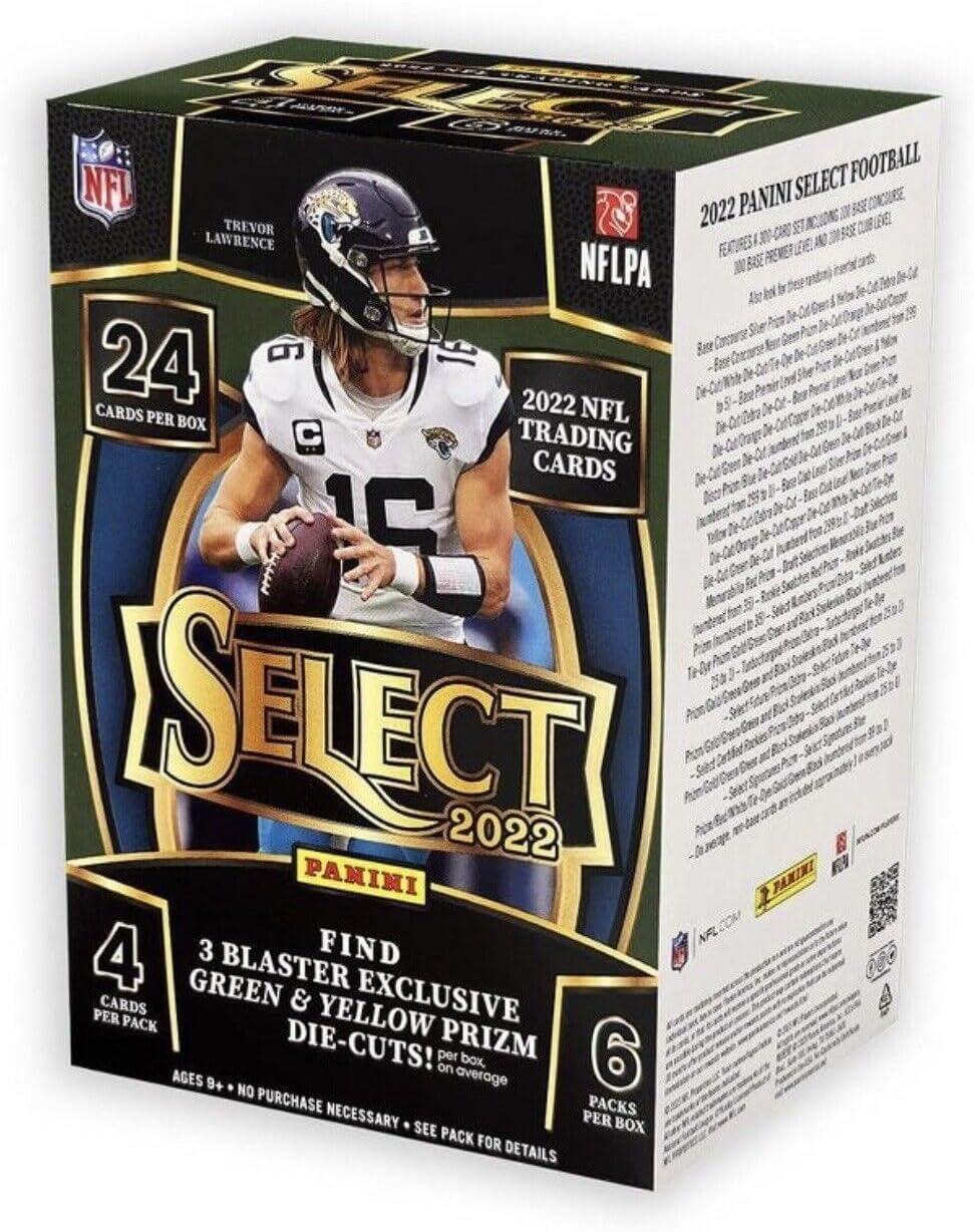 2022 Panini Select Football Trading Card Blaster Box